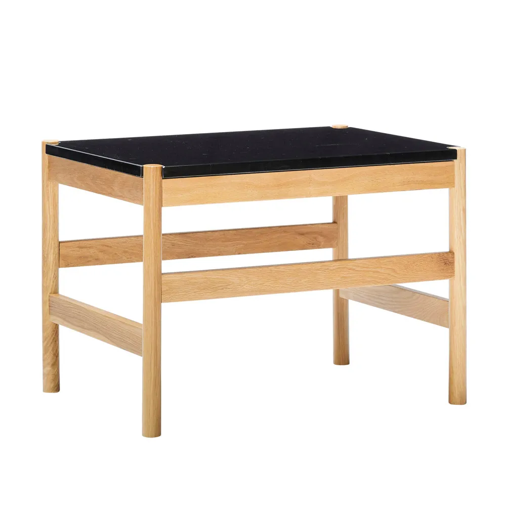 Hübsch Interior "Raw Side" Beistelltisch mit Marmorplatte