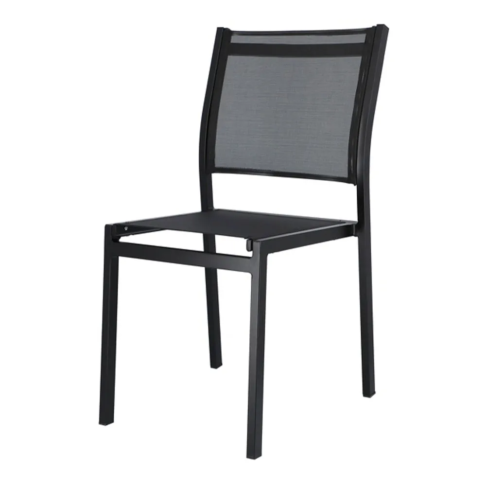 jan kurtz Gartenstuhl - stapelbar "Fiam Aria" 4er-Set schwarz