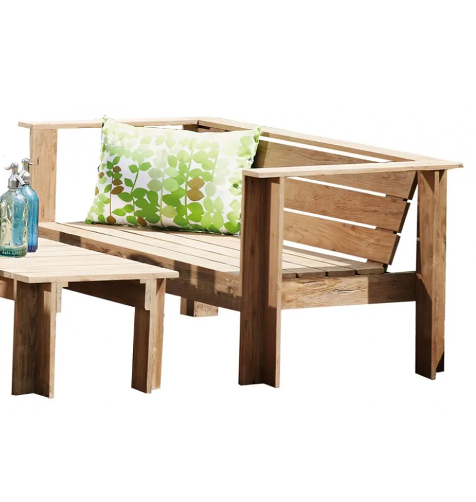 jan kurtz Gartenbank "Batten" Teak braun