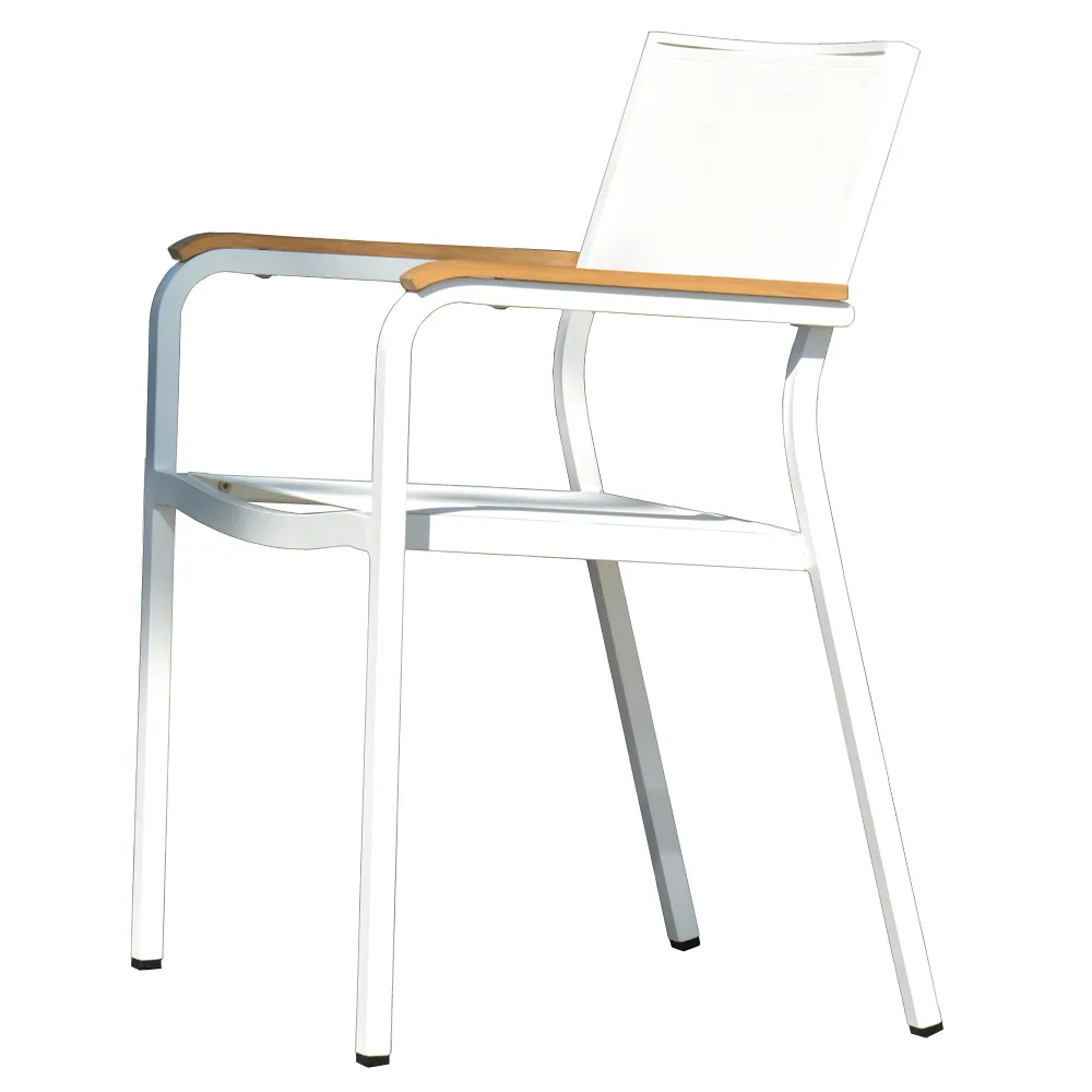 jan kurtz Gartenstuhl - stapelbar "Lux Alu" 4er Set