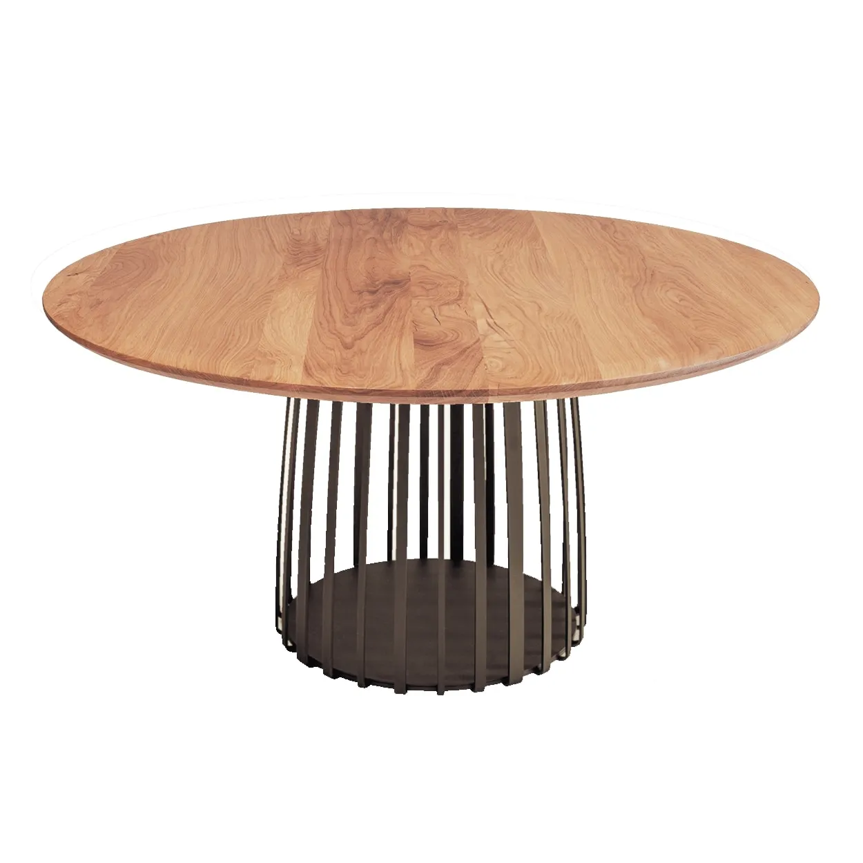 Tisch BC 07 Basket® rund (Eiche / Lasur) von Janua