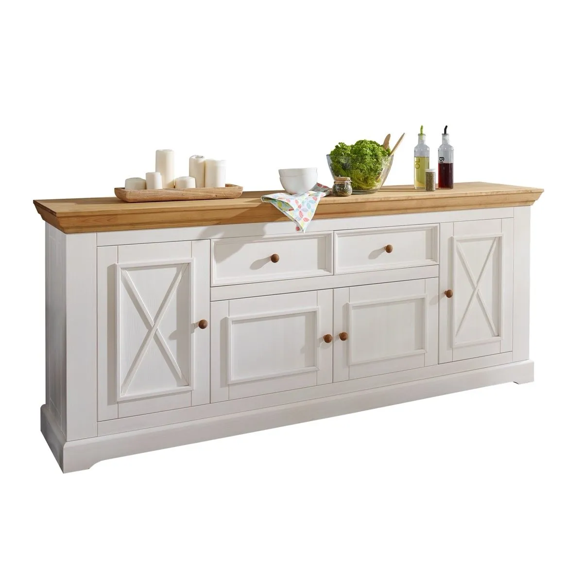 Liadomo Göteborg Sideboard I aus Massivholz im Landhaus-Stil