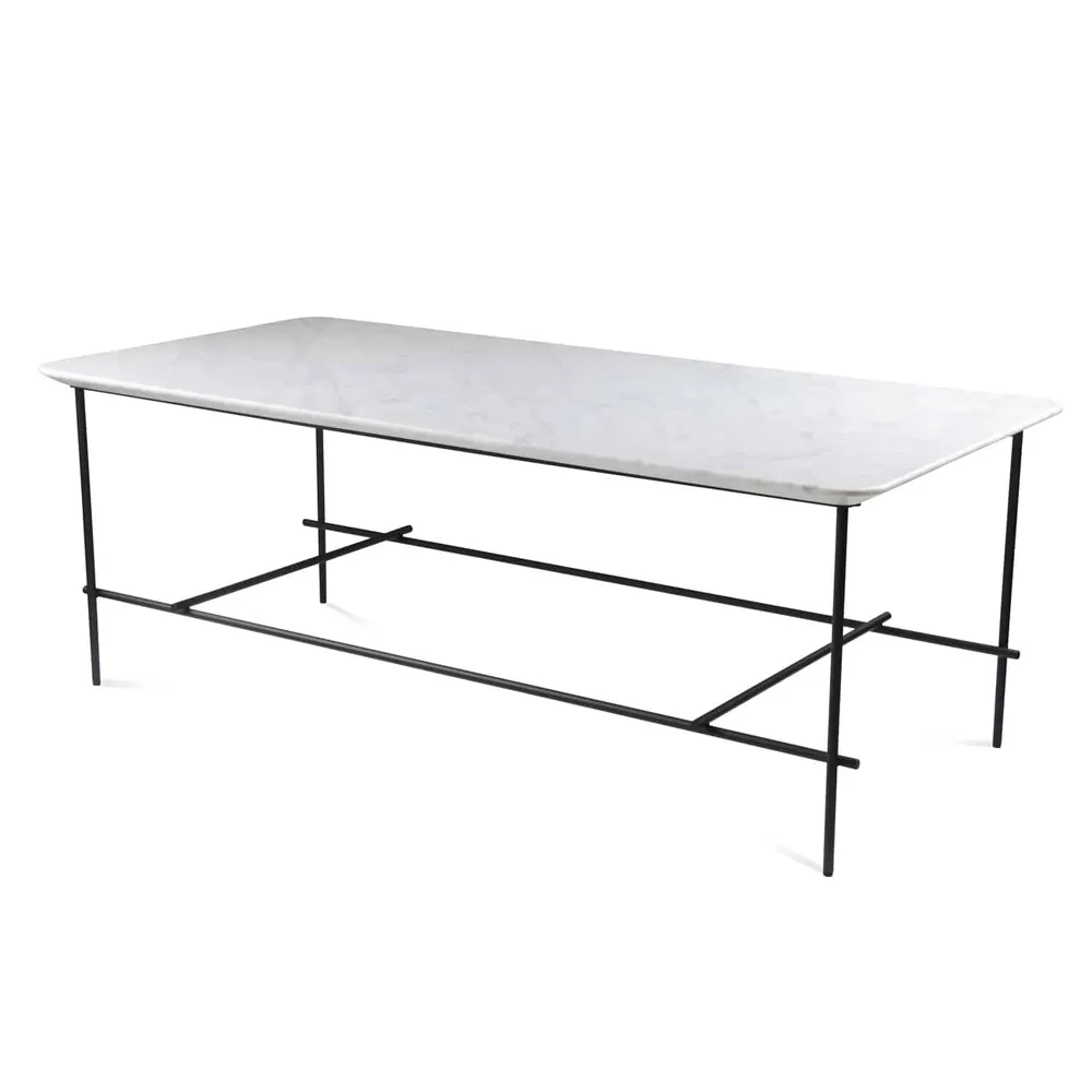 marie's corner Couchtisch "Axo 100" Metall & Marmor