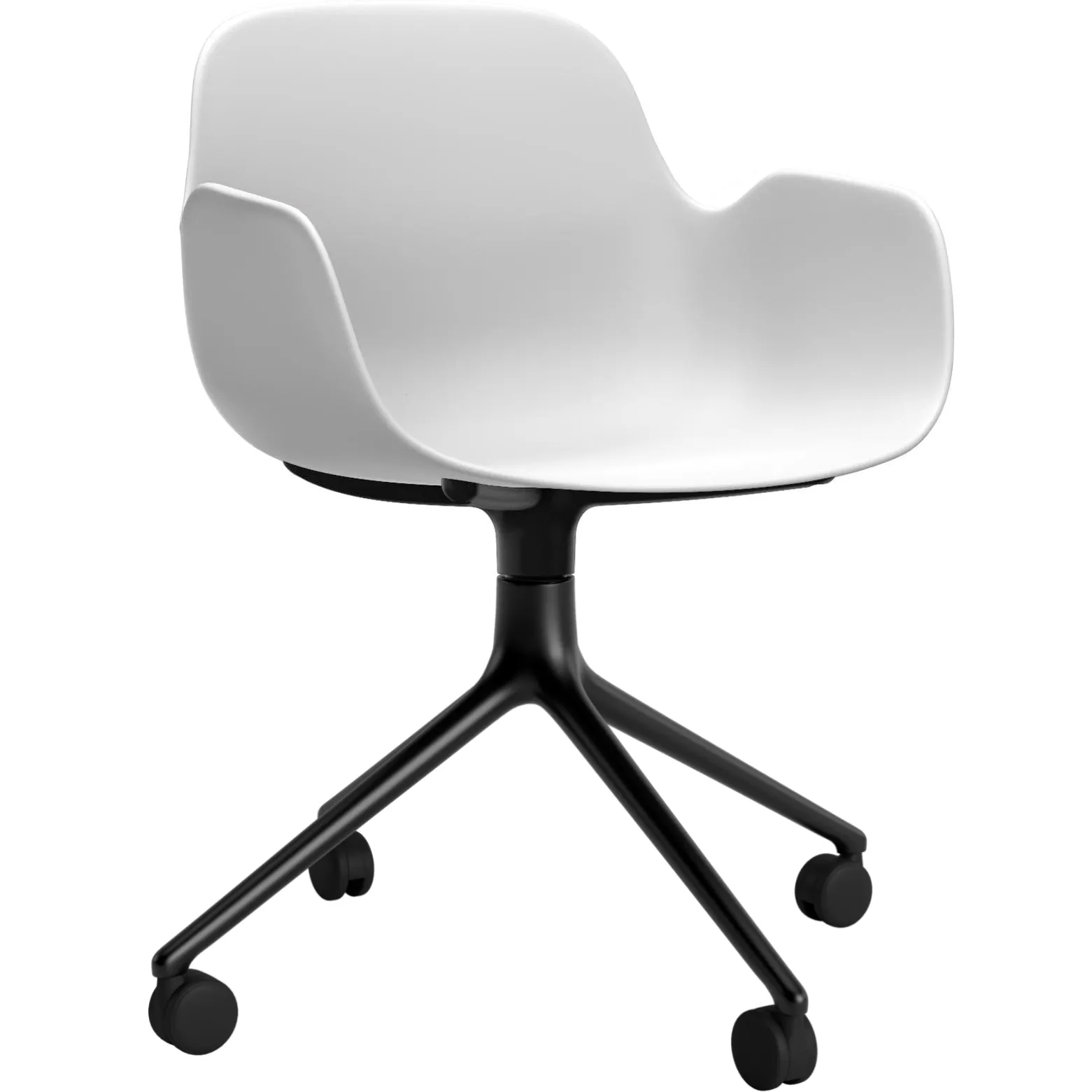 Normann Copenhagen Drehsessel Form 4W Schwarz Alu