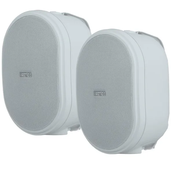 Apart OVO5 Wandlautsprecher Weiss 240W 2x120W 8ohm IP60 Outdoor Garten Terrasse Kompaktlautsprecher