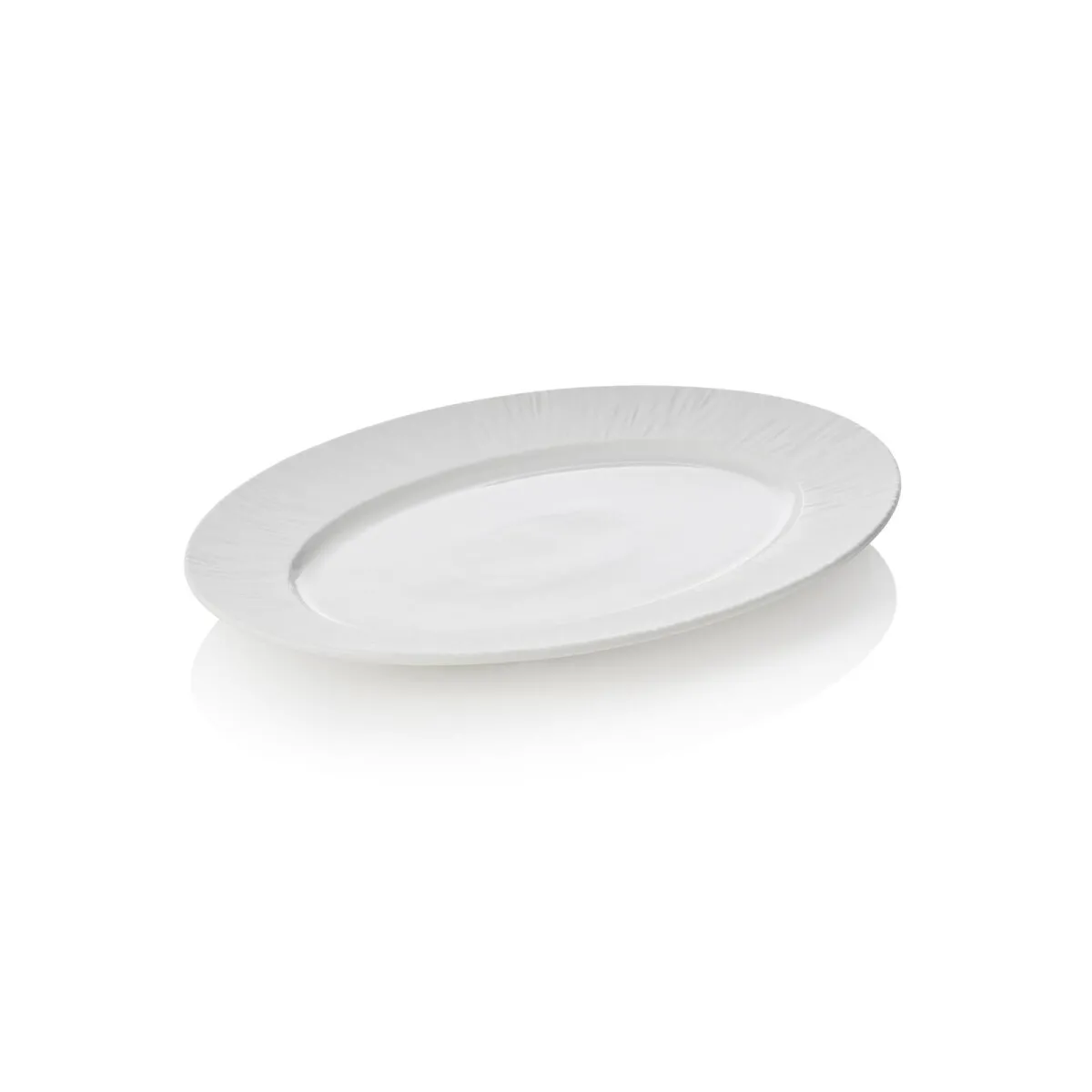 Platte Set MAYA SHIRO, 33 x 24,5 x 2,5 cm, weiß, 2 Stück, Porzellan