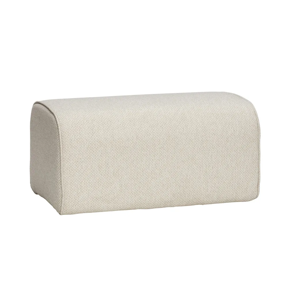 Hübsch interior Hocker - gepolstert "Mellow" beige