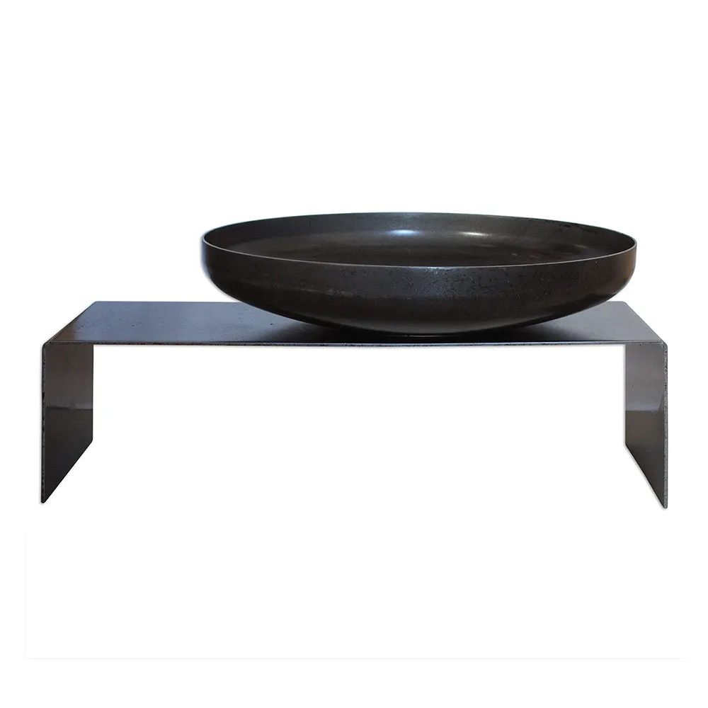 Raumgestalt Feuerschale "Freya" Rohstahl