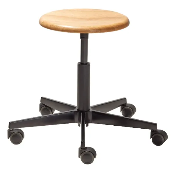 Drehhocker Mr. Round (Holz) von Richard Lampert