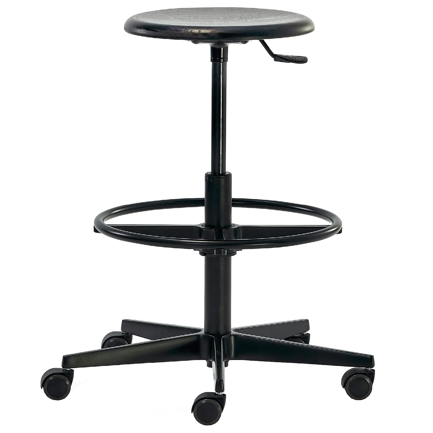 Drehhocker Mr. Round High Chair (Holz) von Richard Lampert