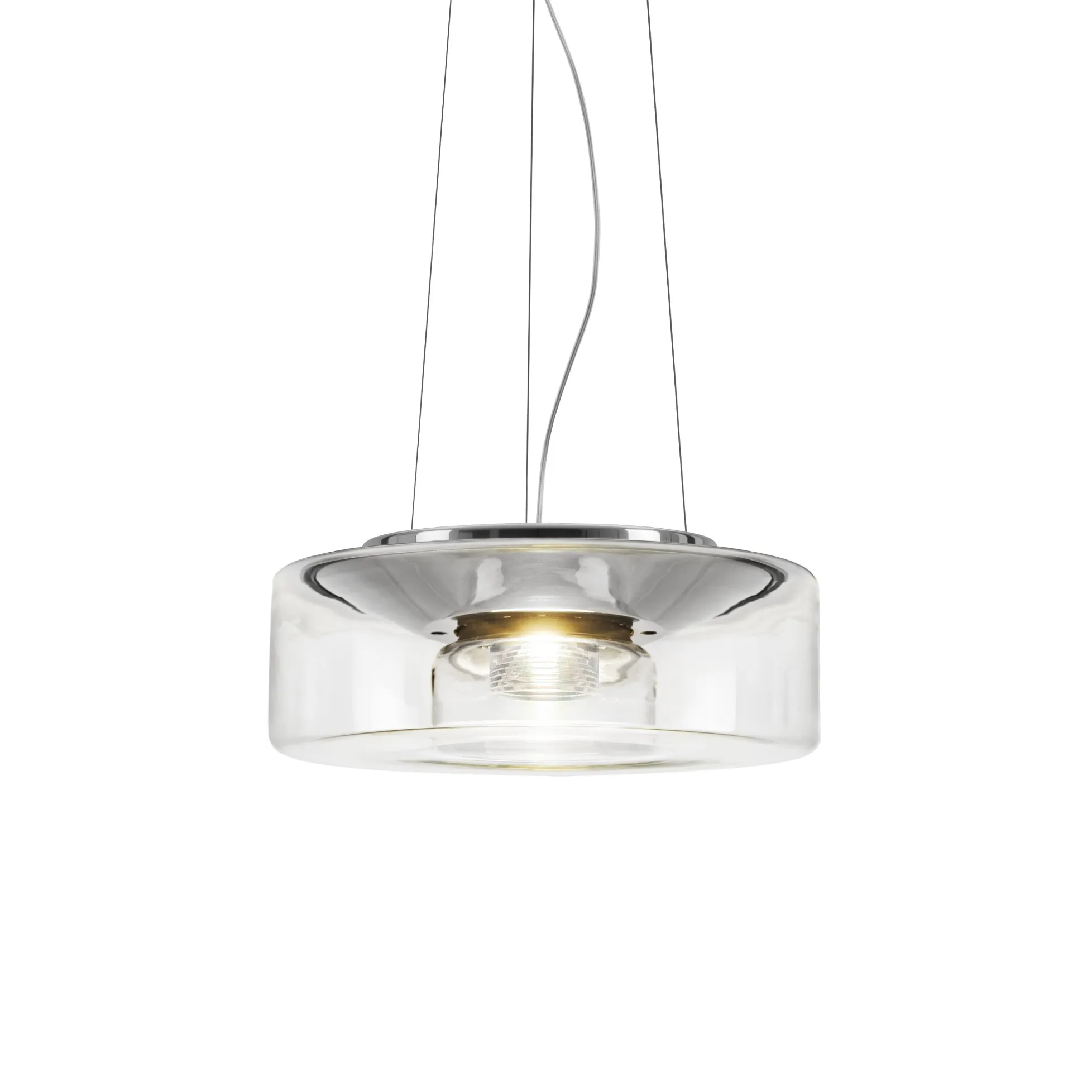 LED Pendelleuchte Curling Rope (Glas) von serien