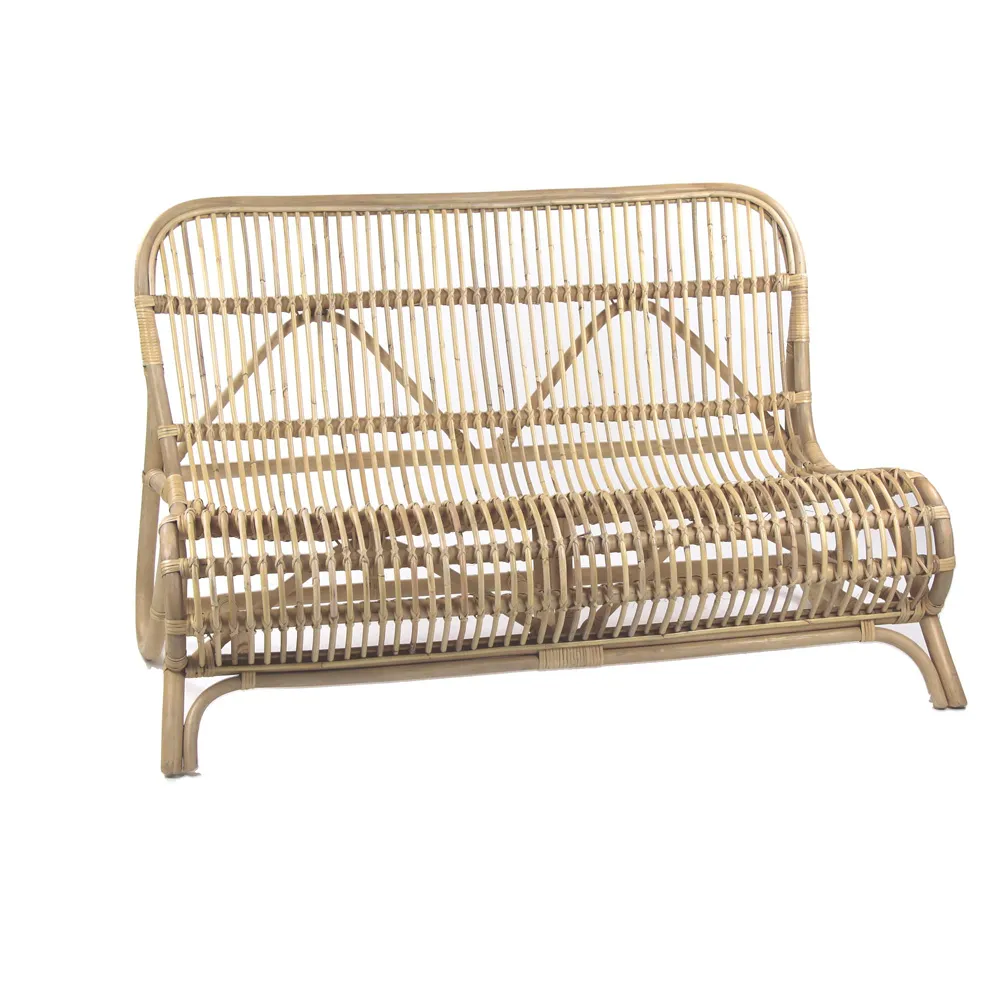 Sitzbank "Komi" Rattan natur