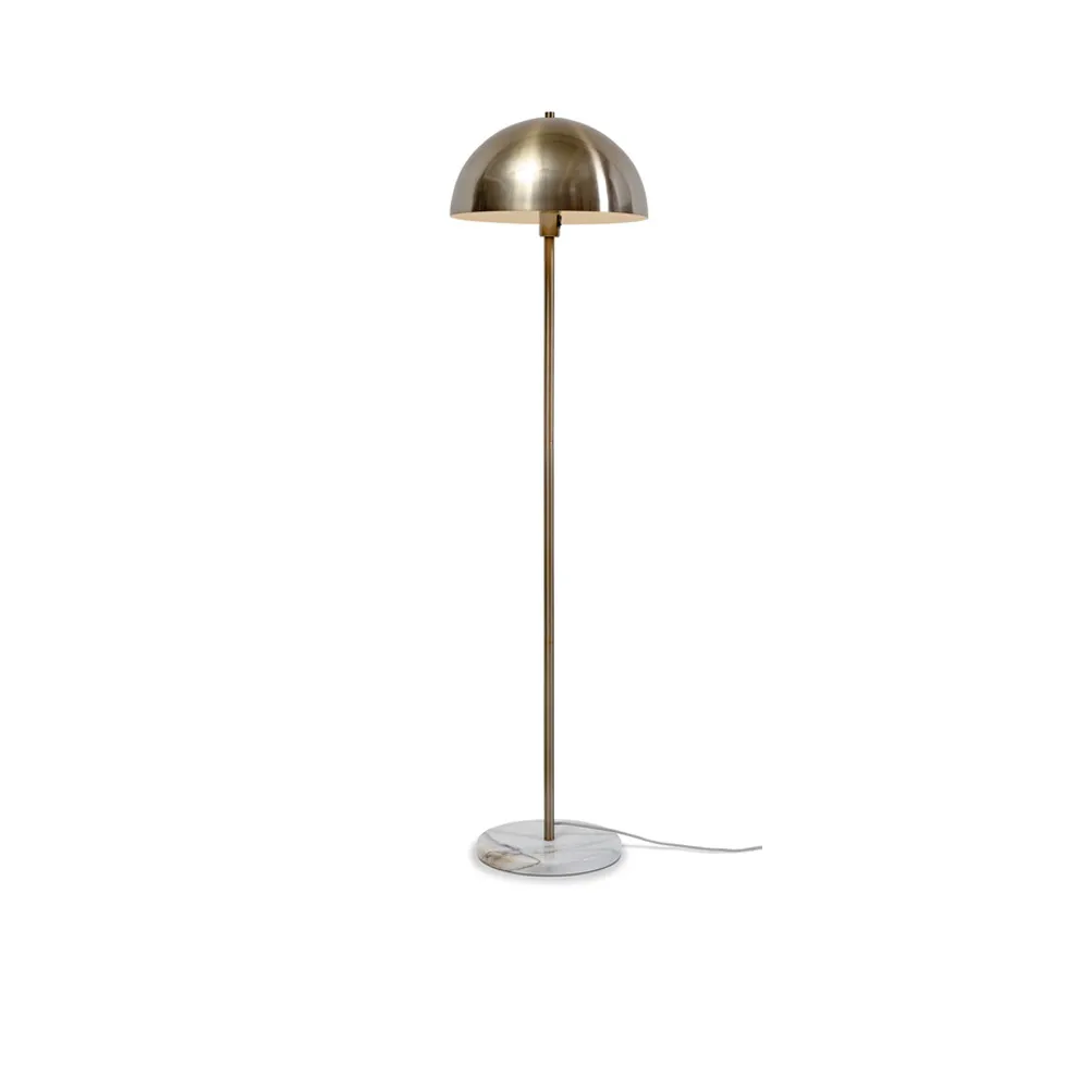 Stehlampe "Tousle" Eisen & Marmor