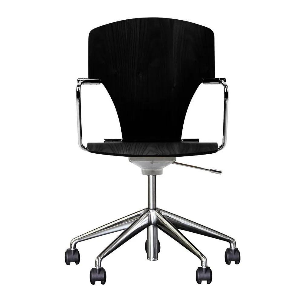 STUA Bürostuhl - mit Rollen "Egoa" Holz & Stahl