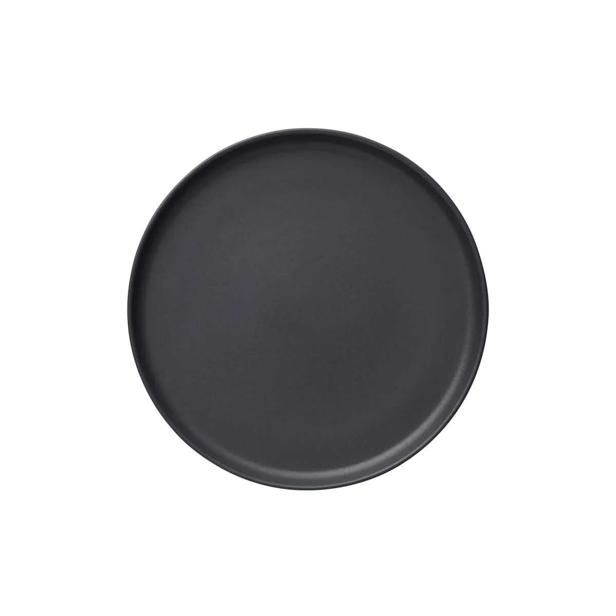 Teller flach Ø 28 x 3 cm, schwarz, Steinzeug, 6 Stück, One Midnight Serie