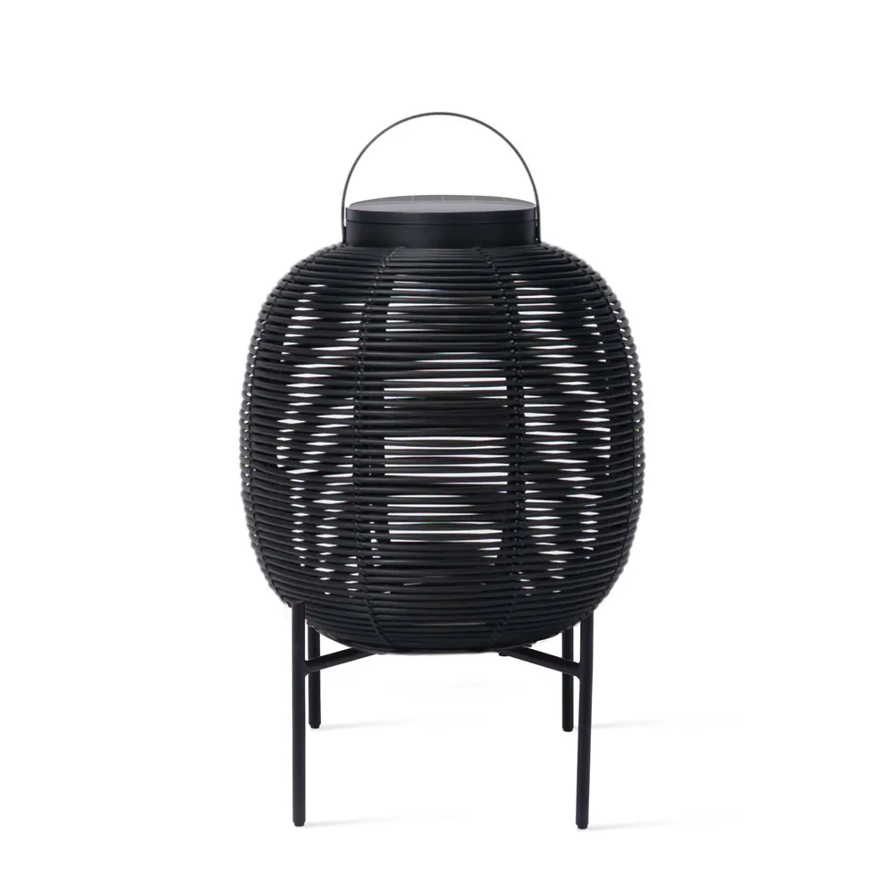 VINCENT SHEPPARD Solar Laterne - mit Stahlfuß "Tika" schwarz