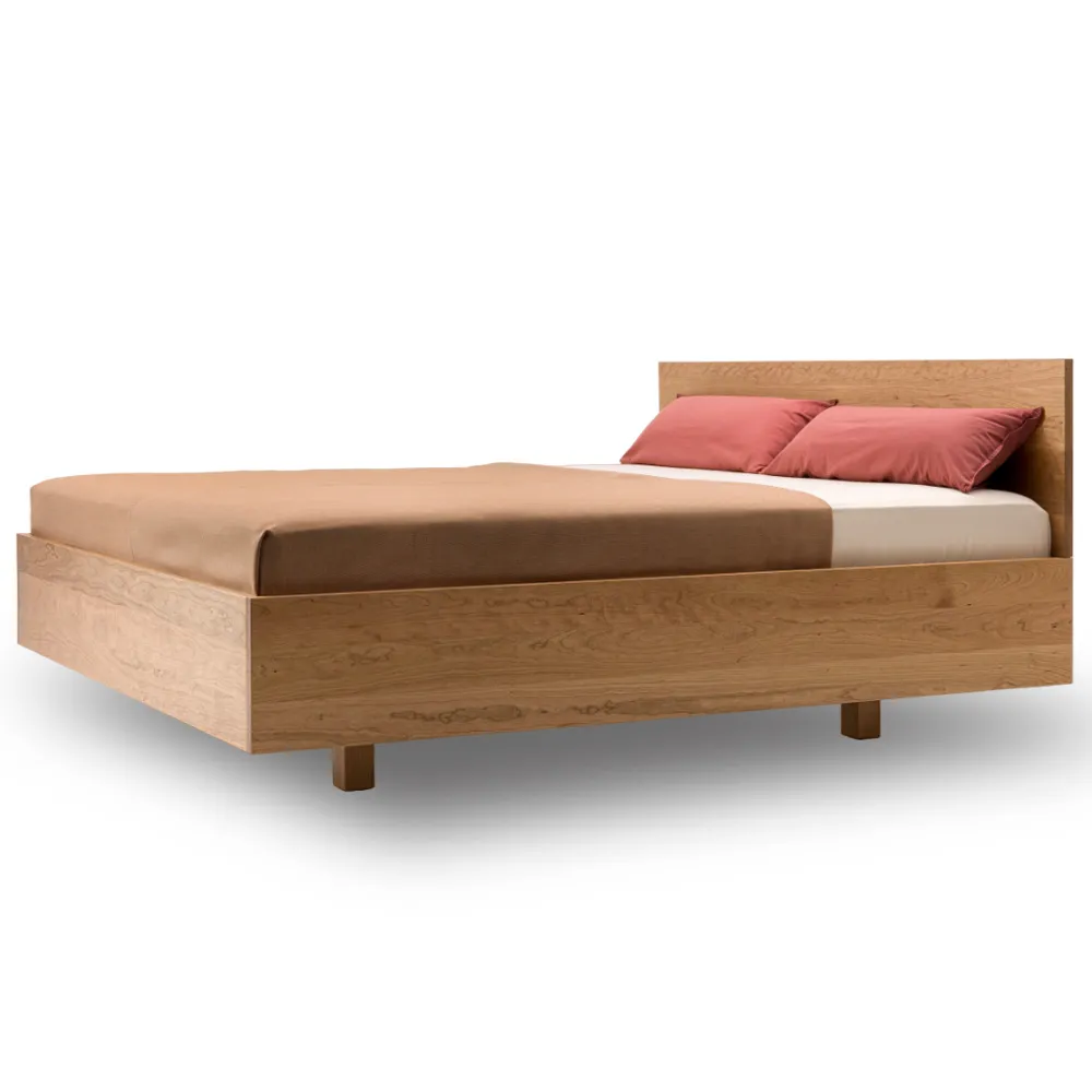 ZEITRAUM Bett "Simple HI Bold" Eiche massiv