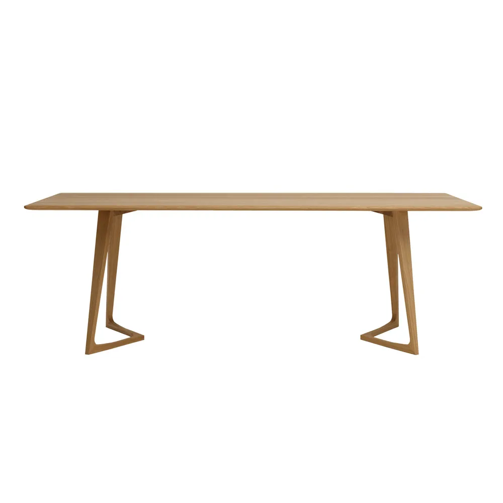 ZEITRAUM Esstisch - rechteckig "Twist" Massivholz