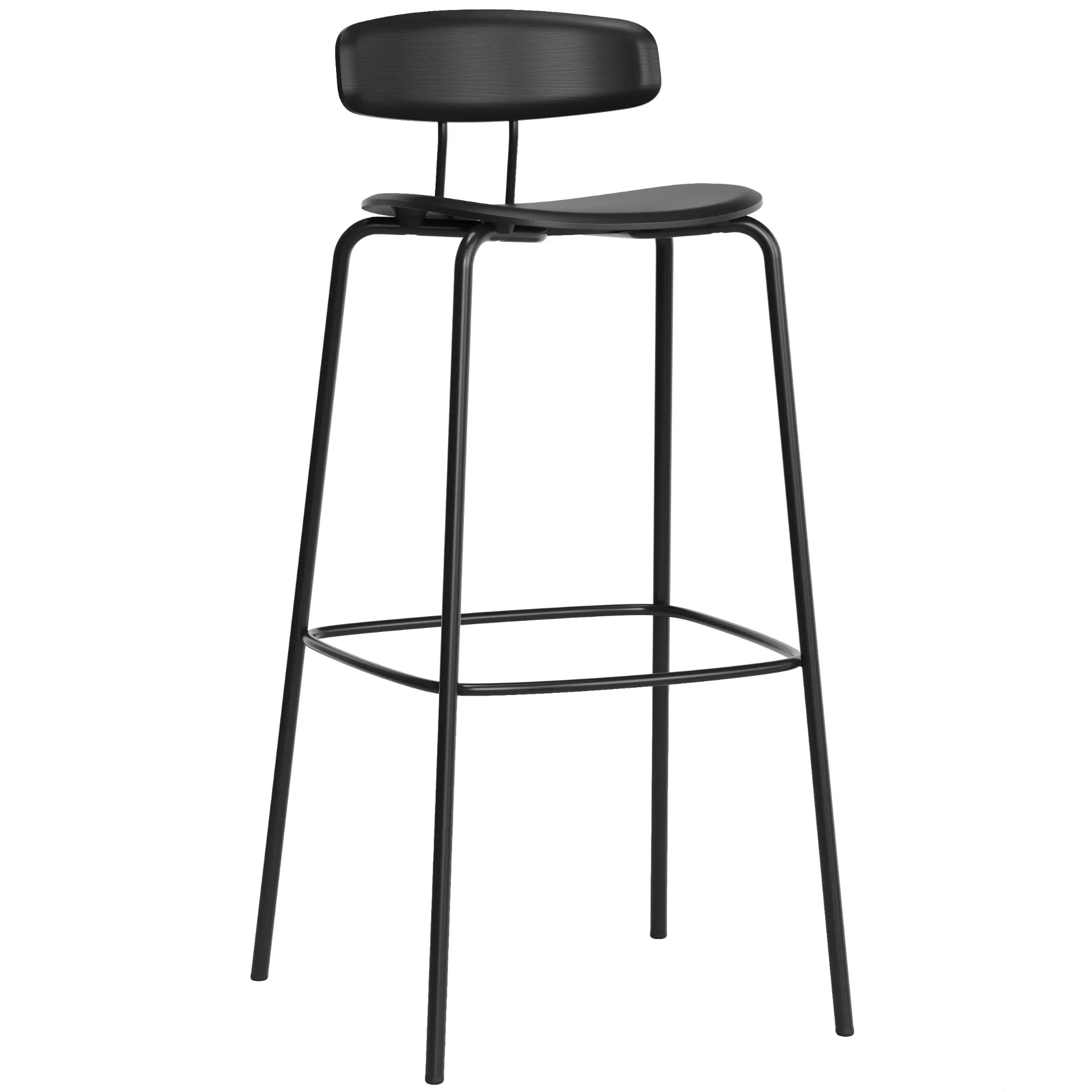 Massivholzstuhl Okito Ply Bar von Zeitraum